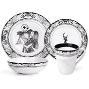 The Nightmare Before Christmas 16-Piece Dinnerware Set | Ceramic Dish Set