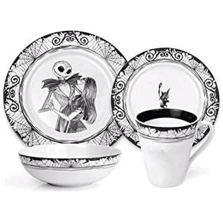 The Nightmare Before Christmas 16-Piece Dinnerware Set | Ceramic Dish Set