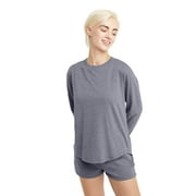 Hanes Originals Women's Tri-Blend Relaxed T-Shirt with Long Sleeves, Sizes XS-2XL