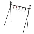 thumbnail image 1 of Outdoor Hanging Rack, 4 Foot Tripod Camping Hanging Rack  for Road Trips, 1 of 7