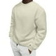 thumbnail image 2 of Blusas y camisas de manga larga con cuello redondo para hombre, estilo casual, liso, con cuello redondo, sudadera de manga larga, blusa de poliéster para hombre, 2 of 6
