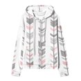 thumbnail image 4 of skpabo Zip Up Hoodies for Women Fashion Floral Print Sweatshirts Long Sleeve Hooded Pullover Top Soft Stretchable Comfortable Plus Size Outerwear with Pockets S-3XL, 4 of 6