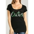 thumbnail image 3 of Womens Cactus Scoop Neck Short Sleeve T-Shirt, 3 of 3