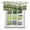 Green, variant on Kitchen Cafe Valance Curtain for Small Windows,Sage Green Gradient Stripes Rod Pocket Short Valances,42x12in