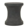 thumbnail image 6 of DecMode 14" x 16" Black Fiberclay Ceramic Outdoor Accent Table, 1-Piece, 6 of 12