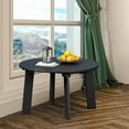 thumbnail image 4 of Outdoor Round Coffee Table, Adirondack Patio Coffee Table, Outdoor Large Side Table for Balcony Lawn (Black), 4 of 7