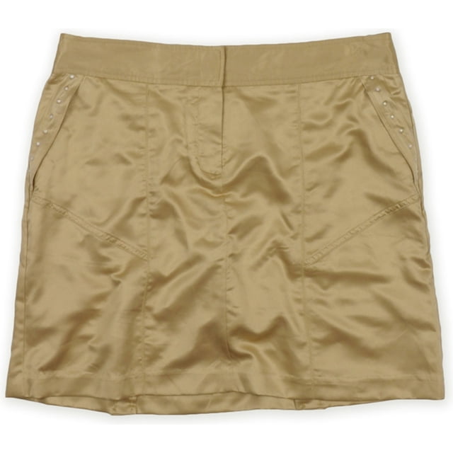 IZOD Minifalda de golf metálica Perform X Swingflex para mujer, Metálica, 2