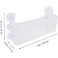 thumbnail image 3 of Estante Acrílico Transparente Con Ventosa Para Refrigerador Organizador De Bebidas Con 4 Niveles Fácil Instalación En Superficies Lisas Para Cocina Y Nevera, 3 of 4