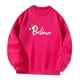 thumbnail image 4 of Sudadera con capucha para mujer, ropa con estampado de letras de manga larga, Tops con cuello redondo a la moda para otoño e invierno, para viajes de , SG Yinane Sudadera con capucha para mujer, 4 of 8