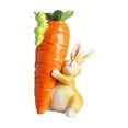 thumbnail image 1 of Easter Decorations for The Home Carrot Rabbit Resin Figurine Easter Party Decorations Home Party Gift, 1 of 7