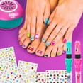 thumbnail image 3 of Amagoing Nail Art Studio Girls, Nail Polish Kids Age 6-12 Year Old, 3 in 1 Nail Polish Pen, Nail Dryer, Fashion Stickers, Glitter, Decoration Supplies, Makeup Gift Birthday, Girly Spa ALT2, 3 of 3