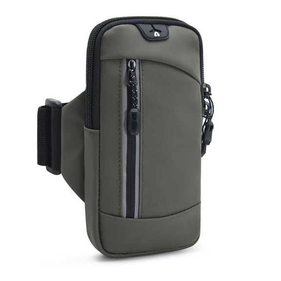 PU universal mobile phone arm strap sports mobile phone wrist bag running mobile phone arm bag - green