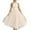 Beige, variant on Mother of the Bride Dresses for Women Elegant Lace Midi Dress Flowy High Neck Sundress Empire Waist A-Line Dresses for Evening Pool Party