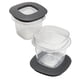 thumbnail image 3 of Recipientes de almacenamiento de alimentos Rubbermaid Premier de 0,5 L, color gris, paquete de 2, 3 of 6