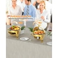 thumbnail image 4 of Lumiparty 6.3 Quart Round Roll Top Chafing Dish Buffet Set, Stainless Steel Buffet Food Warmer Servers Chafer for Catering with Glass Window for Party Wedding Banquet Graduation Event, Gold, 4 of 8