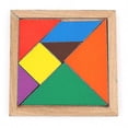 thumbnail image 1 of 1 piezas Tangram 7 piezas rompecabezas cuadrado Iq juego juguetes para niños-s, 1 of 5