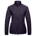 thumbnail image 3 of Women's Cycling Jackets Reflective Packable Running Jacket Windproof Water-Resistant for Hiking Biking with 6 Pockets Cold Weather (Purple XS), 3 of 8