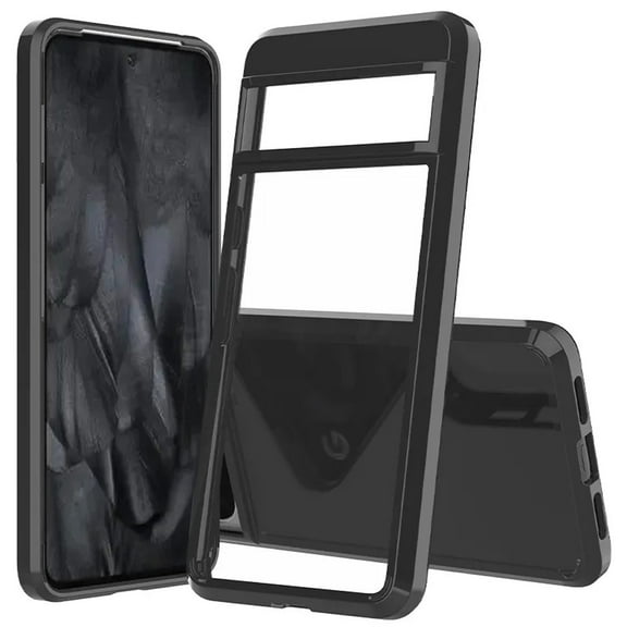 Fusion Shield Tough Snap-on Transparent Case for Google Pixel 8 Pro - Black