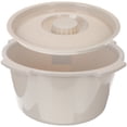 thumbnail image 1 of Minkissy Bucket Grey PP Adult Potty Chair Bucket 1Pcs For Disabled Persons, 1 of 6