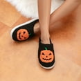 thumbnail image 5 of BERANMEY Halloween Slippers for Women Perfect Soft Plush Comfy Warm Slip-On Cute Womens Slippers Indoor Fluffy House Slippers for Women and Men Non-slip Fuzzy Flat Slides, 5 of 9