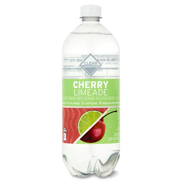 Clear American Cherry Limeade Sparkling Water, 33.8 fl oz