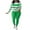 Green, variant on Ohufall Women's 2 Piece Lounge Outfits Long Sleeve Round Neck Tops with Stretchy Slim Leggings Sets Womens Workout Sweatsuit Set