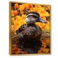 thumbnail image 2 of Designart "Baby Duck at the Lake Brown And Yellow" Animals Framed Wall Art - Traditional Brown Duck Entryway Framed Wall Art, 2 of 6