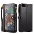 thumbnail image 2 of Feishell Crossbody Wallet Phone Case for Apple iPhone 7 Plus/8 Plus,with Hand Strap & Shoulder Strap,Luxury PU Leather Magnetic Clasp Multi Card Slots Flip Kickstand Phone Case,Black, 2 of 17