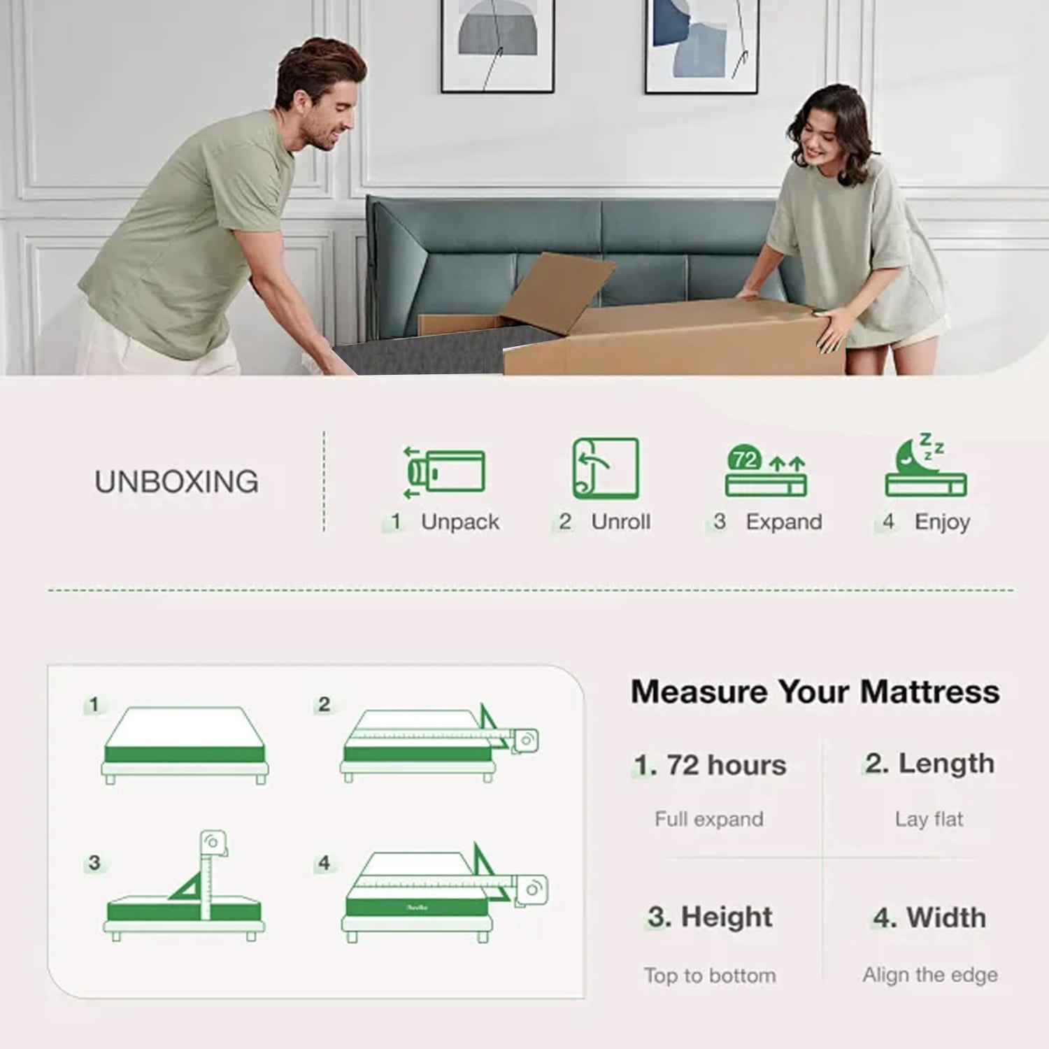 Oasskyo 12 Inch Cooling Gel Memory Foam Mattress Full Size, Medium Firm Support, Breathable Cover, Pressure Relieving, CertiPUR-US Certified, Bed in a Box for Home Bedroom