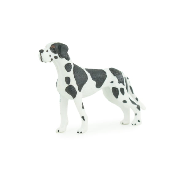 Great Dane Dog, Hand Painted, Educational, Museum Quality, Rubber Canine, K9, Realistic, Diorama, Figure, Toys, Kids, Gift, 3 1/2 Inches. CH920 BB204
