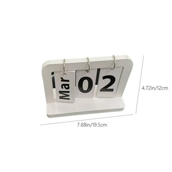 Wovilon Flip Calendar Home Decorative Calendar Ornament