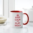thumbnail image 4 of CafePress - Keep Calm Play Viola Mug - 11 oz Ceramic Mug - Novelty Coffee Tea Cup, 4 of 4