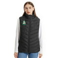 thumbnail image 4 of JTZGDY Heated Vest for Women Sleeveless Lightweight Full Zip up Cute Heart/Christmas Tree Pattern Printed Heated Vest Thick Warm Outwear Jackets for Winter Outdoor Hunting Skiing Camping F-Black XXL, 4 of 8