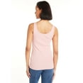 thumbnail image 3 of Time and Tru Women's Rib Tank Top, Sizes XS-XXXL, 3 of 5