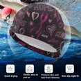 thumbnail image 4 of Breast Cancer Awareness Sketch FYBTO Swimming Hat for Mans Womens Elasticity Bathing Cap, 4 of 5