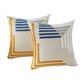 thumbnail image 1 of Fundas de almohada decorativas marroquíes, resistentes a la decoloración, con diseño moderno y dinámico, 18 x 18 pulgadas (juego de 2 en amarillo), 1 of 7