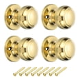 thumbnail image 1 of 4 Pcs Poignées de Porte Factices Rondes en Acier Inoxydable Boutons de Porte Bouton Latéral Sans Rotation Or Brillant, 1 of 7