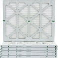thumbnail image 4 of 16 3/8 x 21 1/2 x 1 Carrier Replacement MERV 10 Pleated Air Filters by Glasfloss. Box of 6, 4 of 4