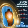thumbnail image 3 of 2-Pack 10000mAh Rechargeable Hand Warmers - Magnetic Double-Side Heating Pocket Heater with 3 Heat Levels, Ideal for Camping, Hunting, Golf & Warm Gifts for Men Women (Red-Gold), 3 of 8