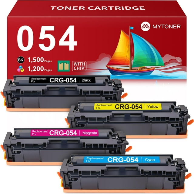 Set de cartuchos de tóner MYTONER 054 remanufacturado para Canon