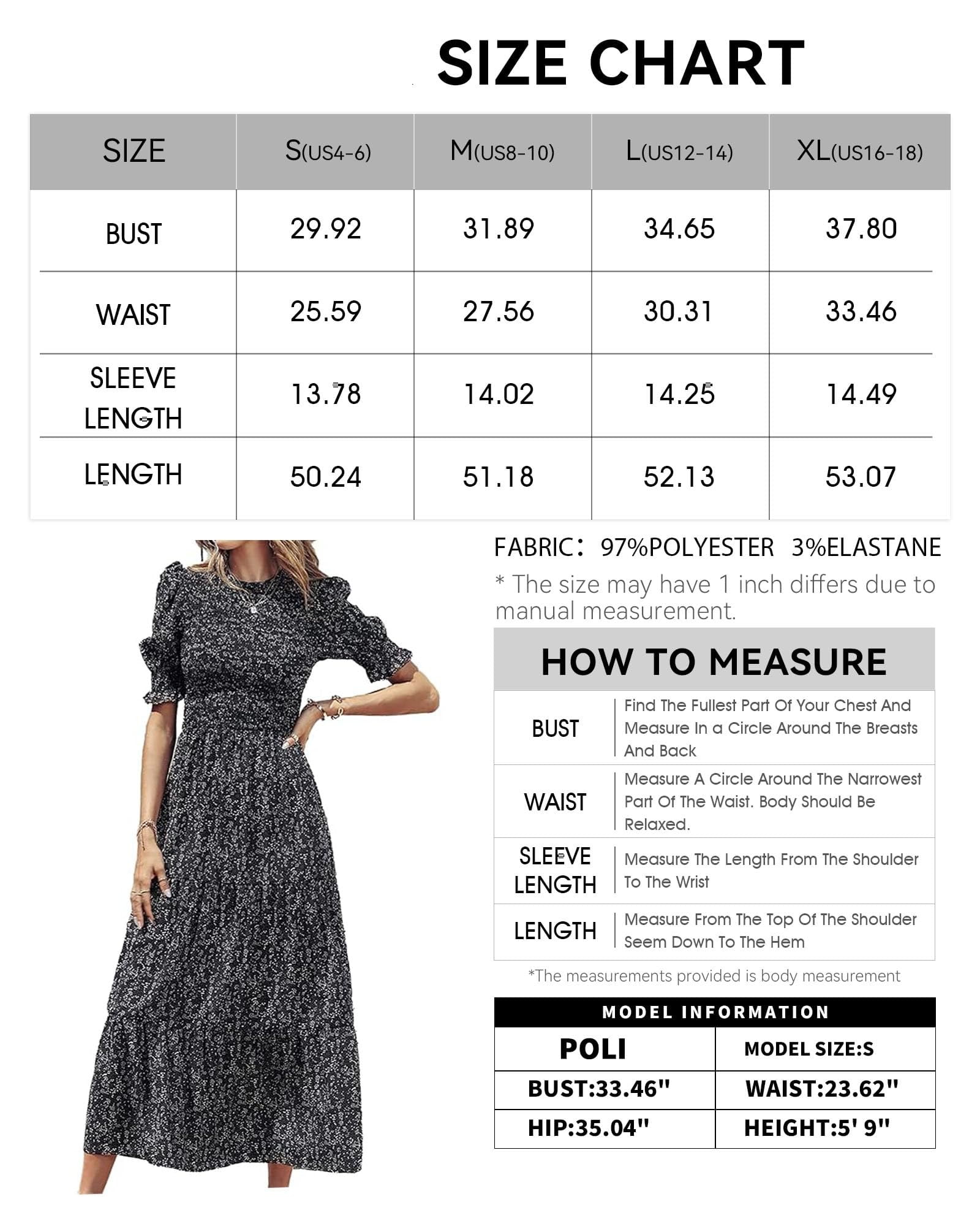 FreshPretty Women Casual Summer Dresses Spring Crew Neck Ruffle Short Sleeve Floral Print Smocked Boho Flowy Maxi Dress