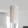 thumbnail image 1 of Pantalla de luz de macramé colgante bohemio Fernando Pantalla de lámpara de macramé, 1 of 8