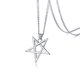 thumbnail image 3 of Collar con colgante de pentagrama satánico TempBeau de acero inoxidable, 3 of 7