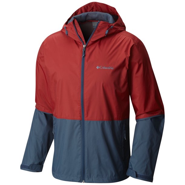 Chaqueta Columbia Roan Mountain Colorblocked para hombre, rojo, pequeño Columbia Chaqueta