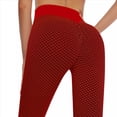 thumbnail image 4 of Leggings Levanta Glúteos para Mujer, Control de Abdomen, Entrenamiento, Yoga, Cintura Alta, de Gimnasio. Rojo L, 4 of 7
