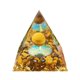 thumbnail image 1 of Pirámide De Cristal Pirámide De Cristal Crystal Orgone Pyramid Healing Energy Generator Home Office Decor Gem Crafts, 1 of 3