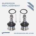 thumbnail image 4 of AUTOACER Front Upper Arm Repair Kit 6 piece - Front, Upper Control Arm Bushings & Ball Joints (Left + Right) for Toyota Tacoma 1995-2004 4WD Models, Pre-Runner 2WD 1998-2004 & Hilux Surf/ 4RUNNER 199, 4 of 8