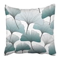thumbnail image 1 of BOSDECO Black Ginko Gingko Biloba Blue Colors Pattern White Green Abstract Beautiful Botany Pillow Case Pillow Cover 20x20 inch, 1 of 1