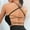 Black, variant on Baqcunre Corset Tops For Women Sports Bra Padded Crossback Bustier Without Underwire Spaghetti Straps Fitness Bra Push Up Longline Sports Bra Top Womens Blouses Sweatshirt For Women Black One Size
