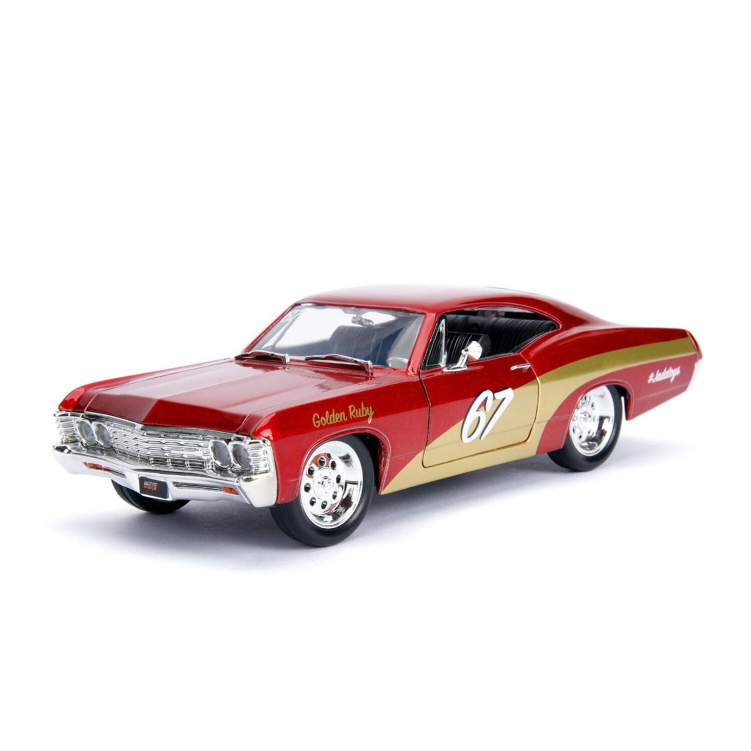 Jada Toys 1967 Chevrolet Impala SS Diecast Collectible, Gray